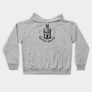 Spartan warrior vintage Kids Hoodie